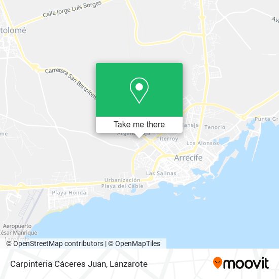 Carpinteria Cáceres Juan map