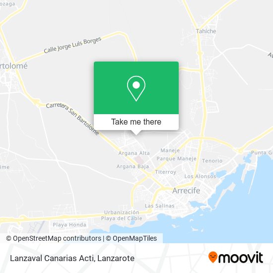 Lanzaval Canarias Acti map
