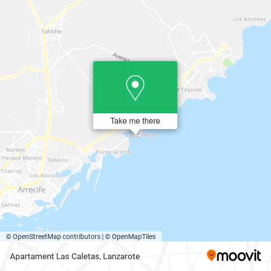 Apartament Las Caletas map