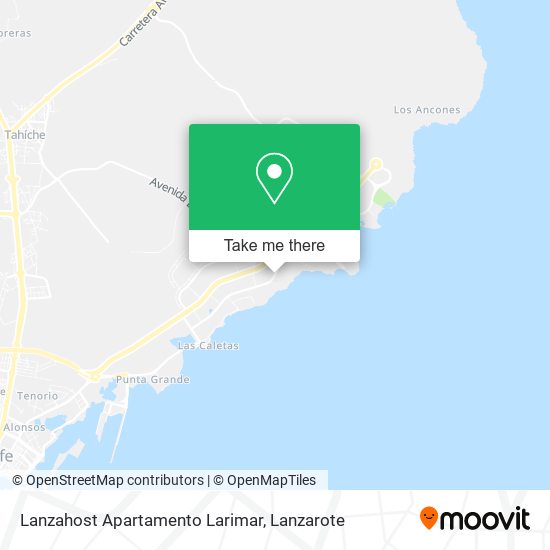 Lanzahost Apartamento Larimar map