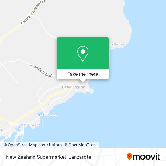 New Zealand Supermarket map