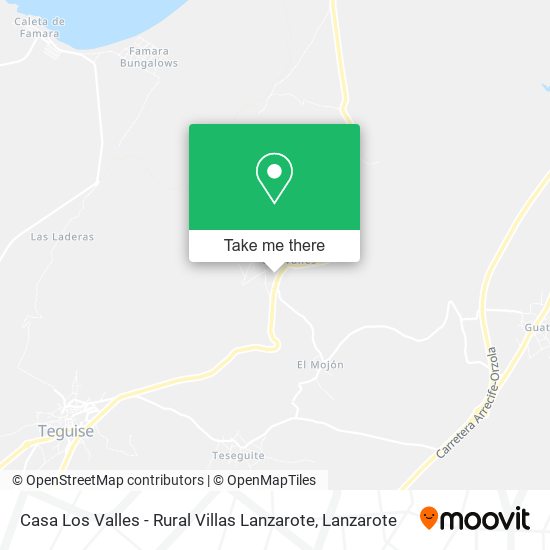 Casa Los Valles - Rural Villas Lanzarote map