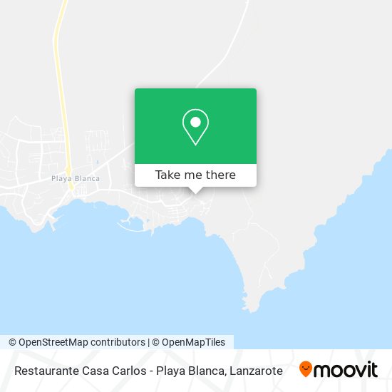 mapa Restaurante Casa Carlos - Playa Blanca