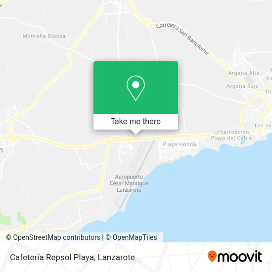 Cafetería Repsol Playa map