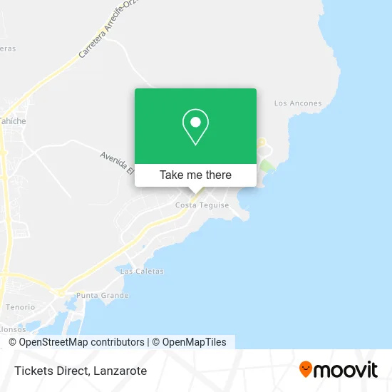 Tickets Direct map