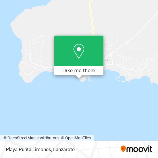 mapa Playa Punta Limones