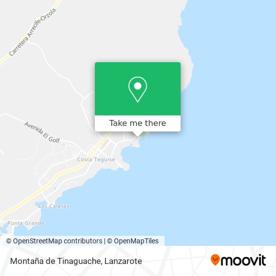 Montaña de Tinaguache map