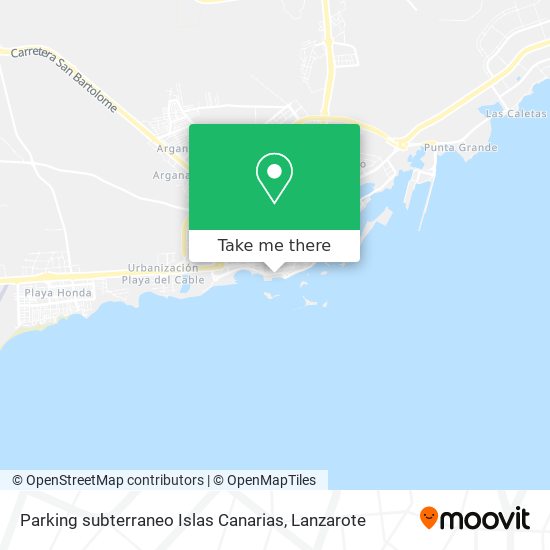 mapa Parking subterraneo Islas Canarias