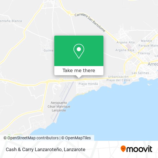 Cash & Carry Lanzaroteño map