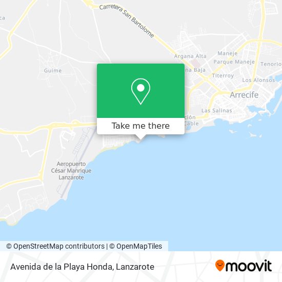 Avenida de la Playa Honda map