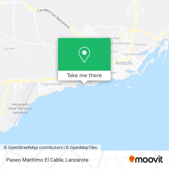 Paseo Maritimo El Cable map