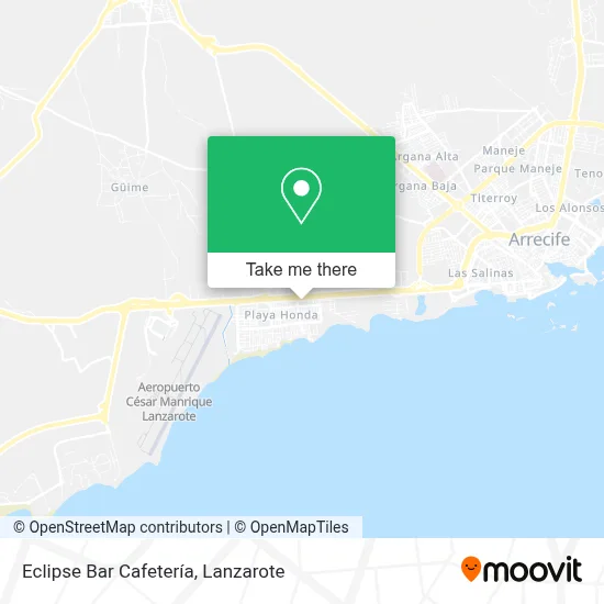 Eclipse Bar Cafetería map