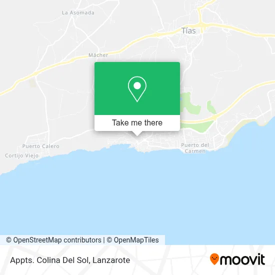 Appts. Colina Del Sol map