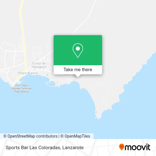 Sports Bar Las Coloradas map