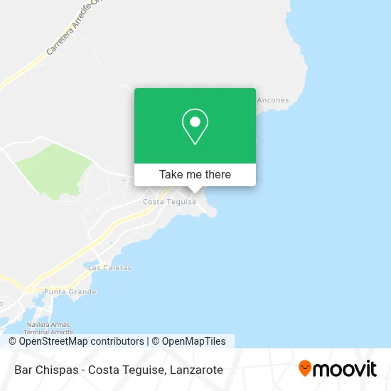 Bar Chispas - Costa Teguise map