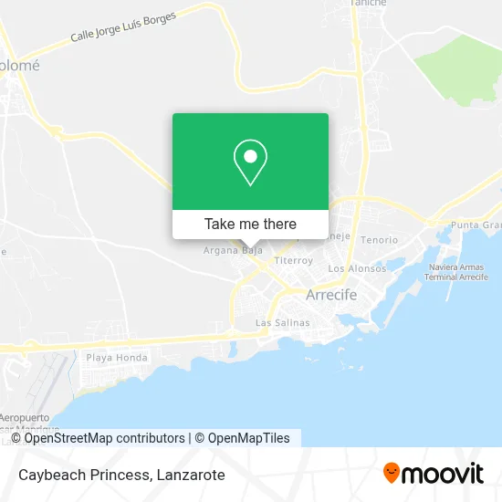 Caybeach Princess map