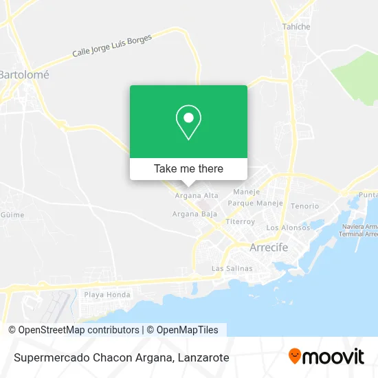 Supermercado Chacon Argana map