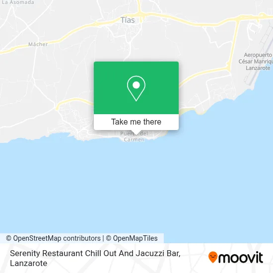 Serenity Restaurant Chill Out And Jacuzzi Bar map