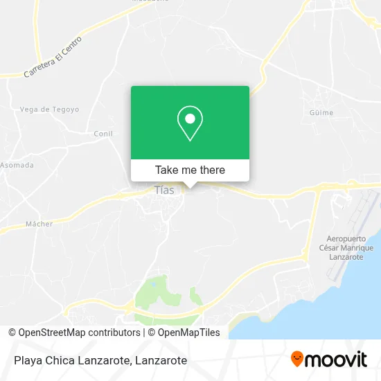 Playa Chica Lanzarote map