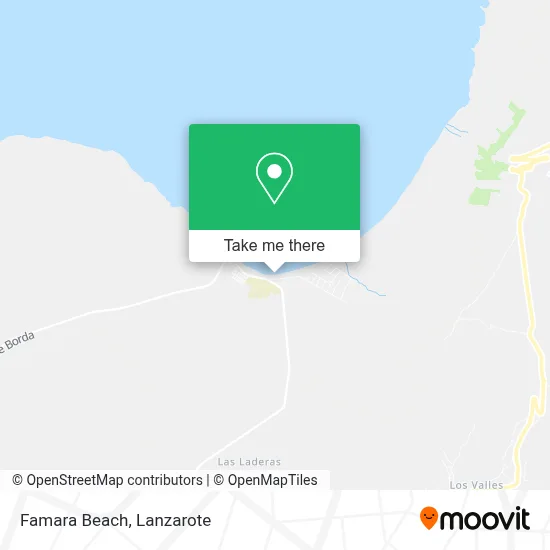 Famara Beach map