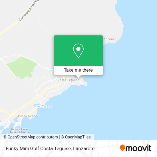 Funky Mini Golf Costa Teguise map