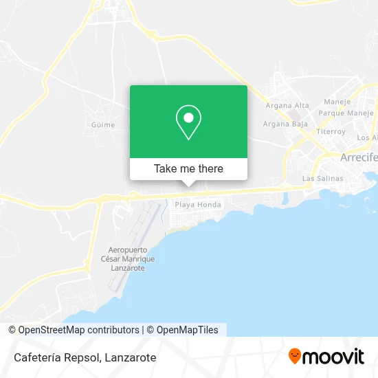 Cafetería Repsol map