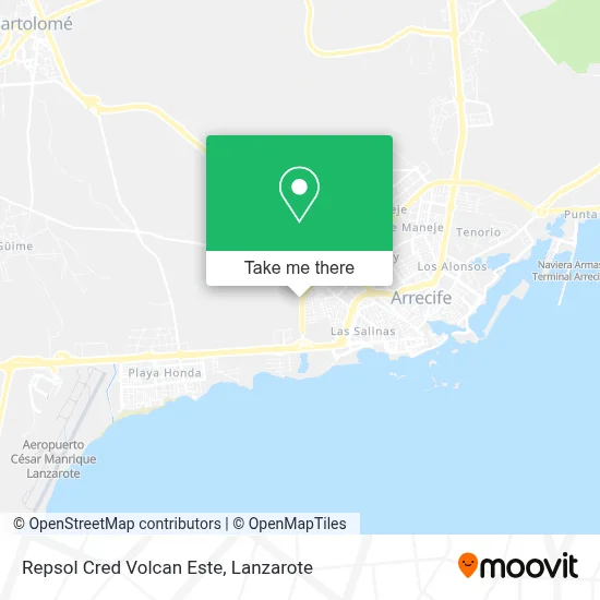Repsol Cred Volcan Este map