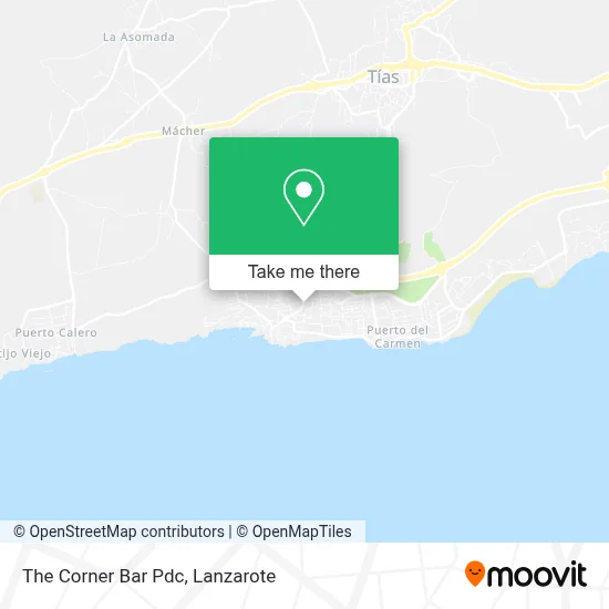 The Corner Bar Pdc map