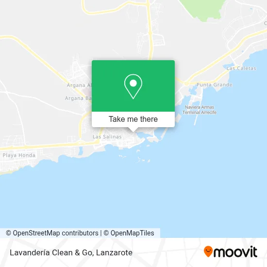 Lavandería Clean & Go map