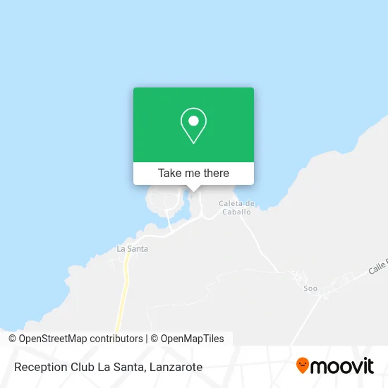 Reception Club La Santa map
