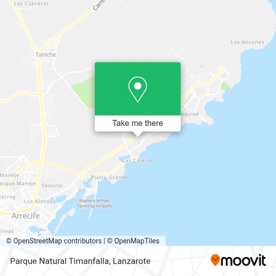 Parque Natural Timanfalla map