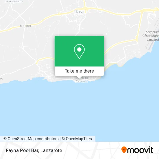 Fayna Pool Bar map