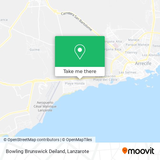 Bowling Brunswick Deiland map