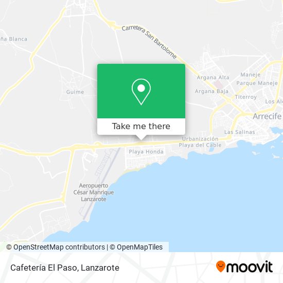 Cafetería El Paso map