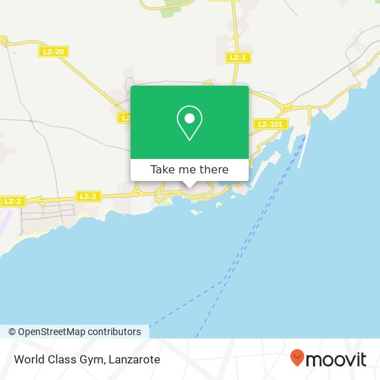 World Class Gym map