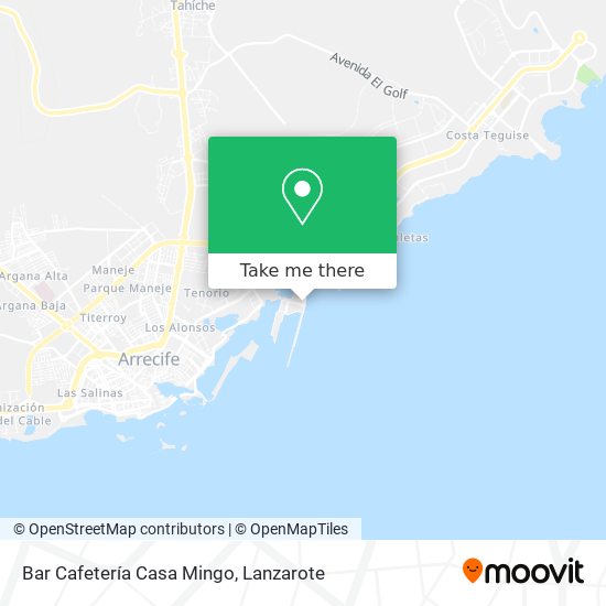 Bar Cafetería Casa Mingo map