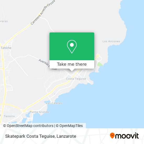 Skatepark Costa Teguise map