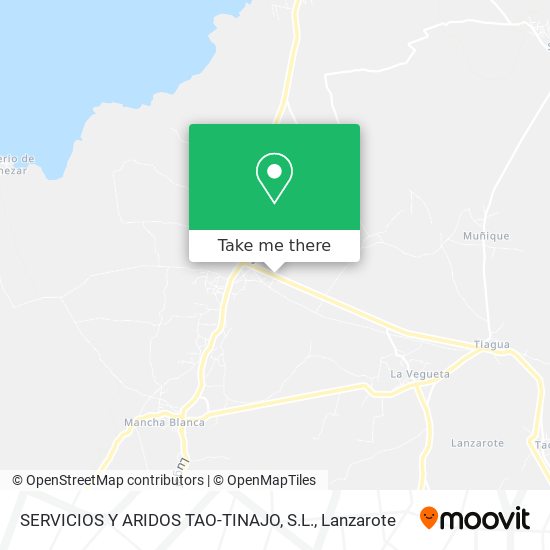 mapa SERVICIOS Y ARIDOS TAO-TINAJO, S.L.