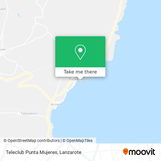 Teleclub Punta Mujeres map