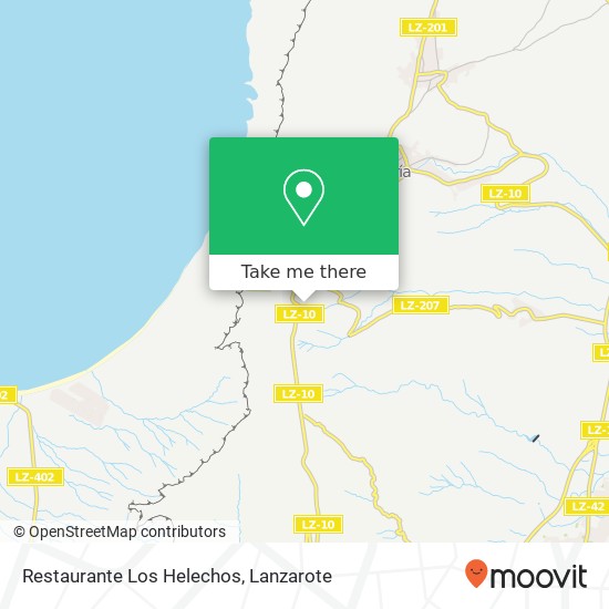Restaurante Los Helechos map