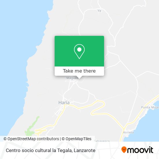 Centro socio cultural la Tegala map