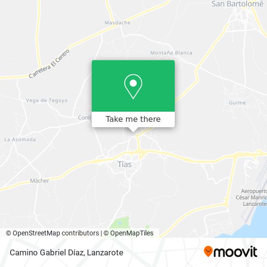 Camino Gabriel Díaz map