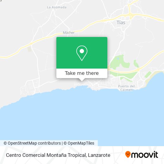 Centro Comercial Montaña Tropical map