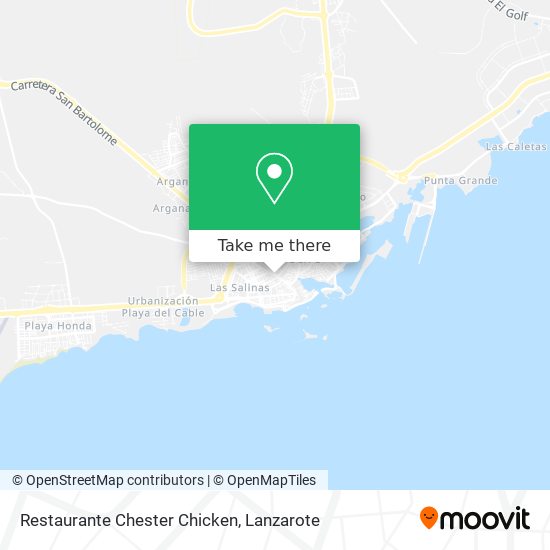 mapa Restaurante Chester Chicken