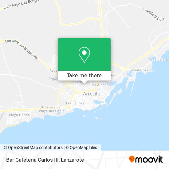 Bar Cafeteria Carlos III map