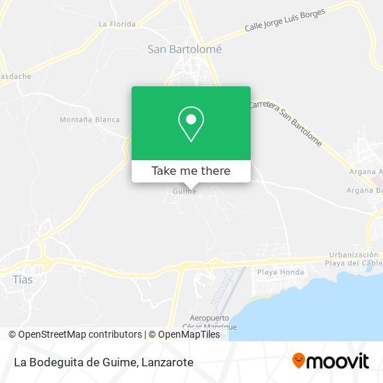 La Bodeguita de Guime map