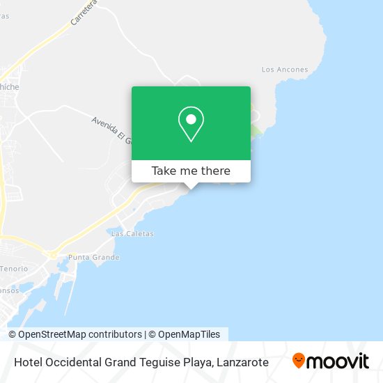 Hotel Occidental Grand Teguise Playa map