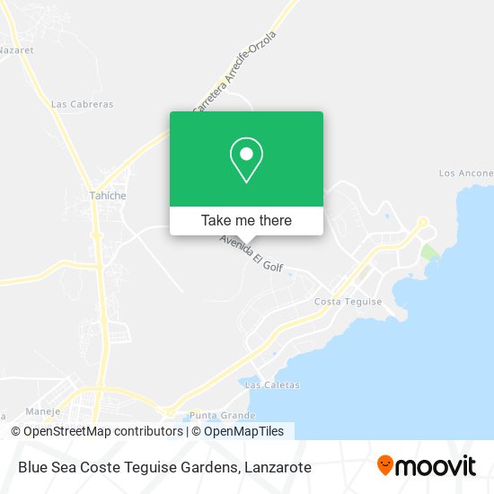 Blue Sea Coste Teguise Gardens map