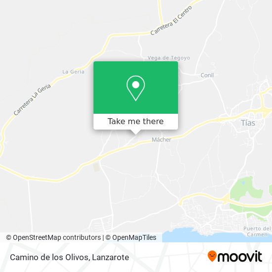 Camino de los Olivos map