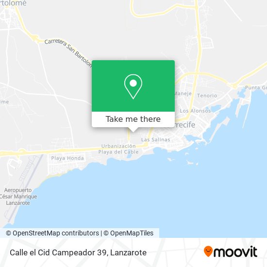 Calle el Cid Campeador 39 map